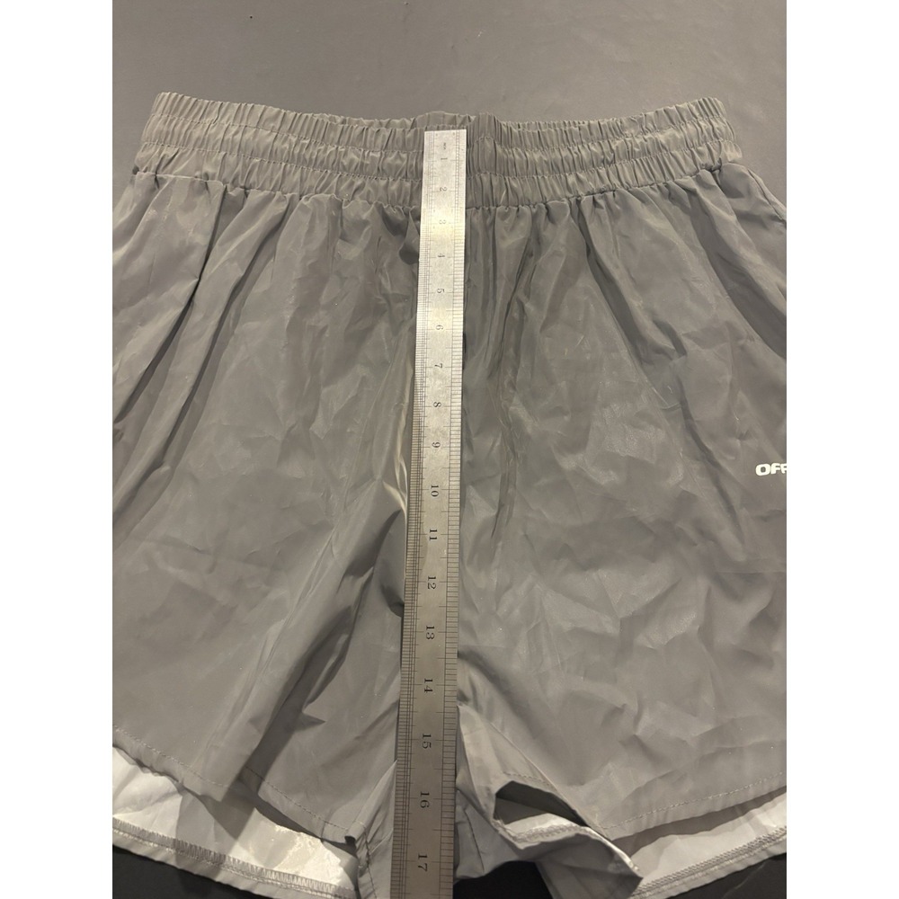 Boohoo Official Reflective Running Shorts Grey - Picture 6 of 7